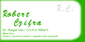 robert czifra business card